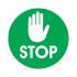 Stop Floor Sticker