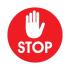 Stop Floor Sticker