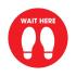 Wait Floor Sticker