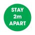 Stay 2m Apart Floor Sticker