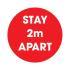 Stay 2m Apart Floor Sticker