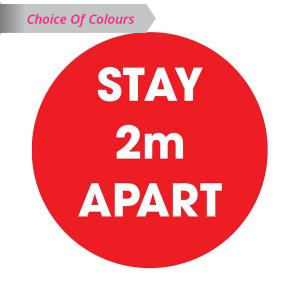 Stay 2m Apart Floor Sticker