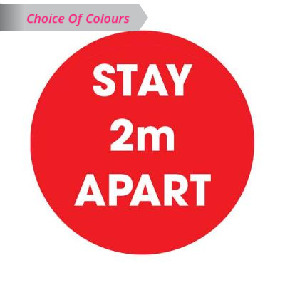 Stay 2m Apart Floor Sticker