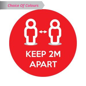 Keep 2m Apart Floor Sticker