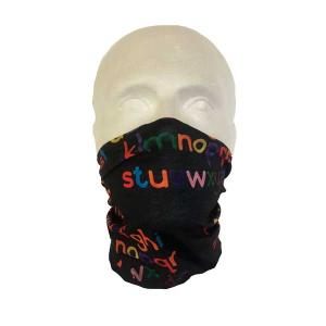 Alphabet Face Cover Neck Tube (Child's Size) Alphabet Face Cover Neck Tube (Child's Size)