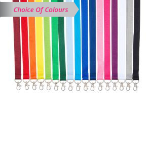 Plain Coloured Lanyard | 2cm Wide | 10 Pack