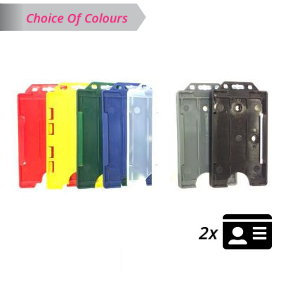 Portrait ID Card Holder - Double ID Card - Pack of 10
