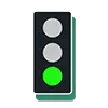 green traffic light image